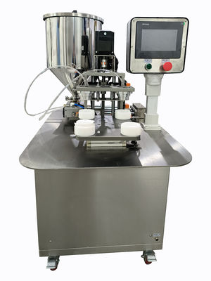 एकल रंग/दोहरे रंग/तीन रंग एयर कुशन बीबी क्रीम भरने की मशीन SUS304 1020Pcs/h